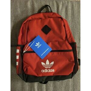 ADIDAS ORIGINALS unisex base fits laptop 13" youth school backpack  Red/Black